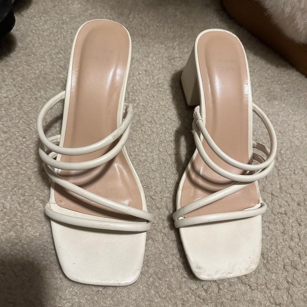 White target heels